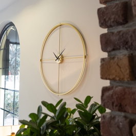 Wallity Arcadia Metal Wall Clock - APS075 Dorado